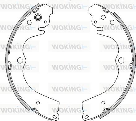 Woking Z4545.00 - Тормозные башмаки, барабанные unicars.by