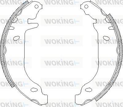 Woking Z4506.00 - Тормозные башмаки, барабанные unicars.by