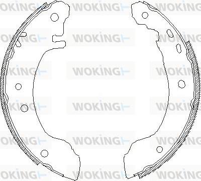 Woking Z4508.00 - Тормозные башмаки, барабанные unicars.by