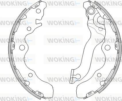 Woking Z4521.00 - Тормозные башмаки, барабанные unicars.by