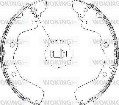 Woking Z4645.00 - Тормозные башмаки, барабанные unicars.by