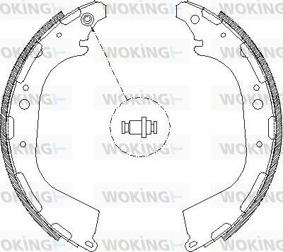 Woking Z4650.00 - Тормозные башмаки, барабанные unicars.by