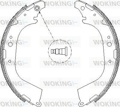 Woking Z4650.01 - Тормозные башмаки, барабанные unicars.by