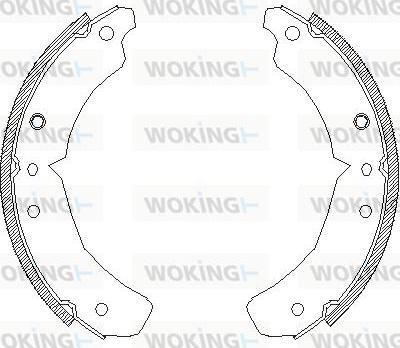 Woking Z4610.00 - Тормозные башмаки, барабанные unicars.by