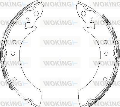 Woking Z4618.00 - Тормозные башмаки, барабанные unicars.by