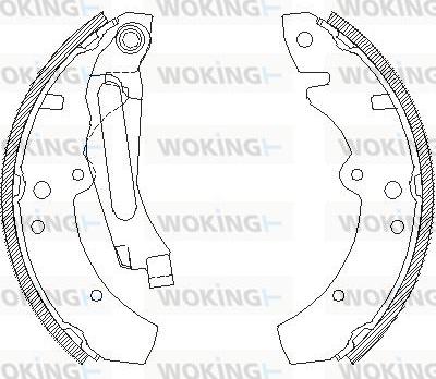 Woking Z4689.00 - Тормозные башмаки, барабанные unicars.by