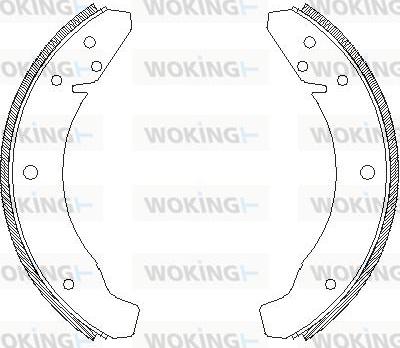 Woking Z4683.00 - Тормозные башмаки, барабанные unicars.by