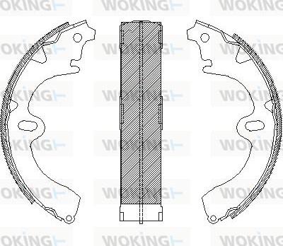 Woking Z4097.00 - Тормозные башмаки, барабанные unicars.by