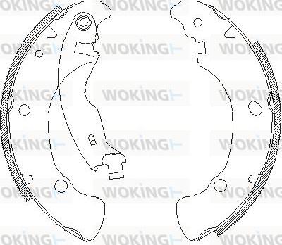 Woking Z4041.00 - Тормозные башмаки, барабанные unicars.by