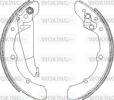 Woking Z4048.00 - Тормозные башмаки, барабанные unicars.by