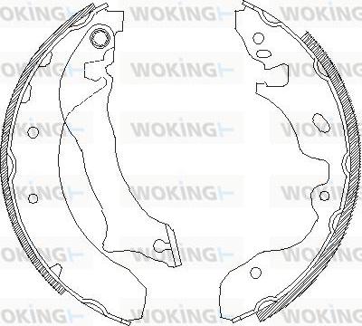 Woking Z4042.00 - Тормозные башмаки, барабанные unicars.by