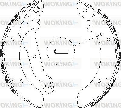 Woking Z4054.00 - Тормозные башмаки, барабанные unicars.by