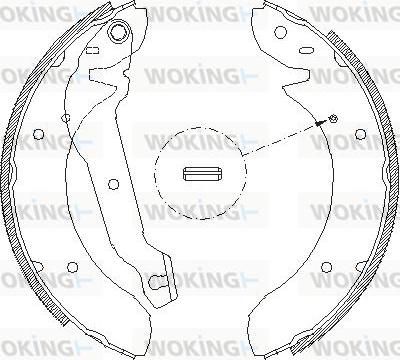 Woking Z4055.00 - Тормозные башмаки, барабанные unicars.by