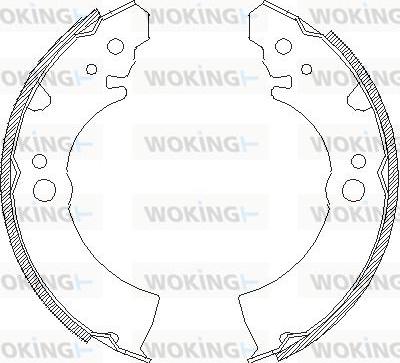 Woking Z4066.00 - Тормозные башмаки, барабанные unicars.by