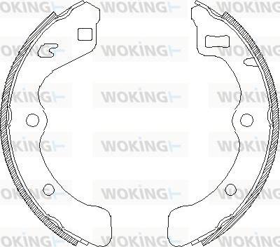 Woking Z4067.00 - Тормозные башмаки, барабанные unicars.by