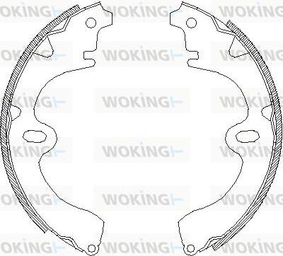 Woking Z4008.00 - Тормозные башмаки, барабанные unicars.by