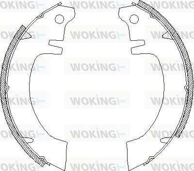 Woking Z4012.00 - Тормозные башмаки, барабанные unicars.by