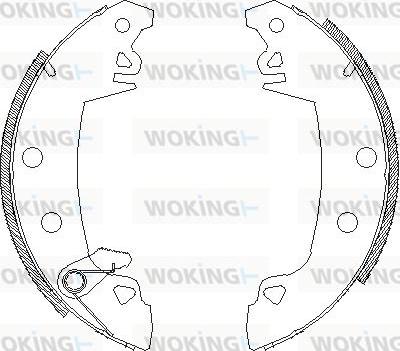 Woking Z4017.03 - Тормозные башмаки, барабанные unicars.by