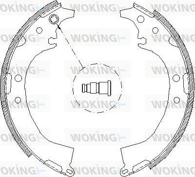 Woking Z4085.00 - Тормозные башмаки, барабанные unicars.by