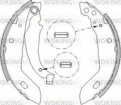 Woking Z4083.00 - Тормозные башмаки, барабанные unicars.by