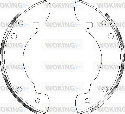 Woking Z4034.00 - Тормозные башмаки, барабанные unicars.by