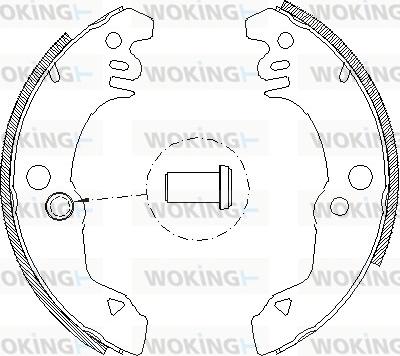 Woking Z4021.00 - Тормозные башмаки, барабанные unicars.by