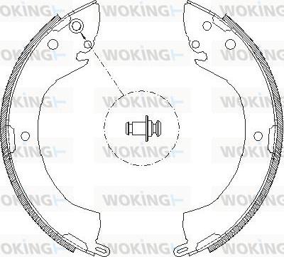 Woking Z4079.00 - Тормозные башмаки, барабанные unicars.by