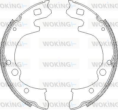 Woking Z4150.00 - Тормозные башмаки, барабанные unicars.by