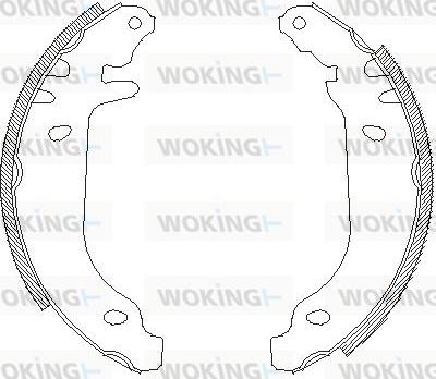 Woking Z4169.00 - Тормозные башмаки, барабанные unicars.by