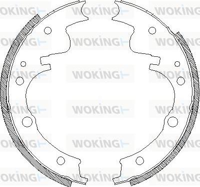 Woking Z4104.00 - Тормозные башмаки, барабанные unicars.by