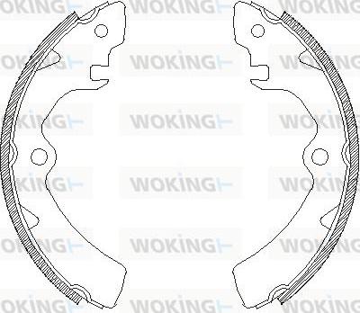 Woking Z4106.00 - Тормозные башмаки, барабанные unicars.by