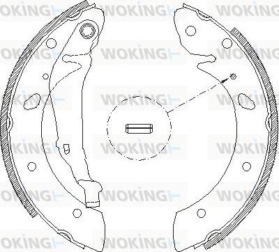 Woking Z4113.00 - Тормозные башмаки, барабанные unicars.by