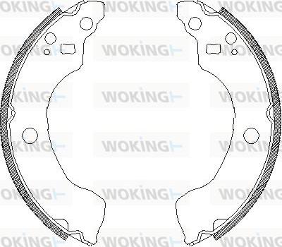 Woking Z4189.00 - Тормозные башмаки, барабанные unicars.by