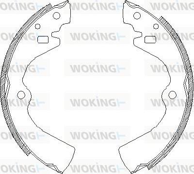 Woking Z4127.00 - Тормозные башмаки, барабанные unicars.by