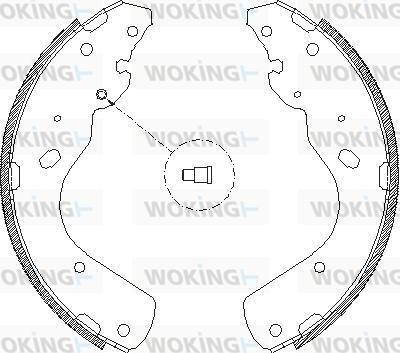 Woking Z4175.00 - Тормозные башмаки, барабанные unicars.by