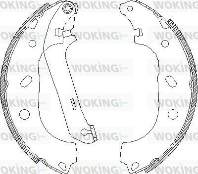 Woking Z4170.00 - Тормозные башмаки, барабанные unicars.by