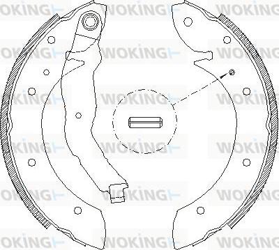 Woking Z4396.00 - Тормозные башмаки, барабанные unicars.by