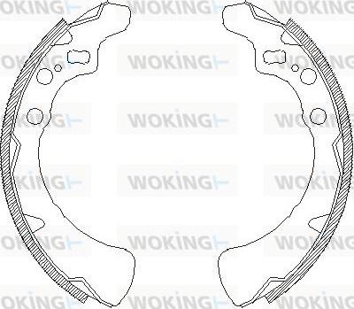 Woking Z4354.00 - Тормозные башмаки, барабанные unicars.by