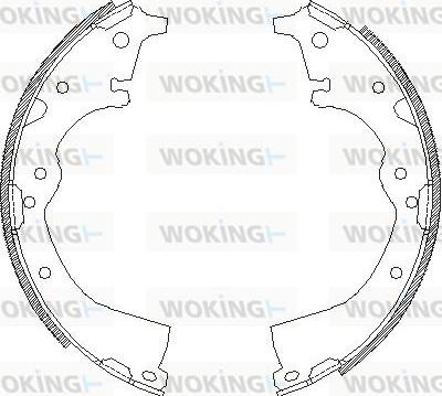 Woking Z4360.00 - Тормозные башмаки, барабанные unicars.by