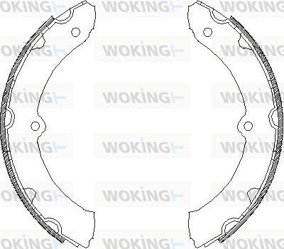 Woking Z4314.00 - Тормозные башмаки, барабанные unicars.by