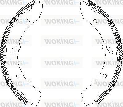 Woking Z4313.00 - Тормозные башмаки, барабанные unicars.by