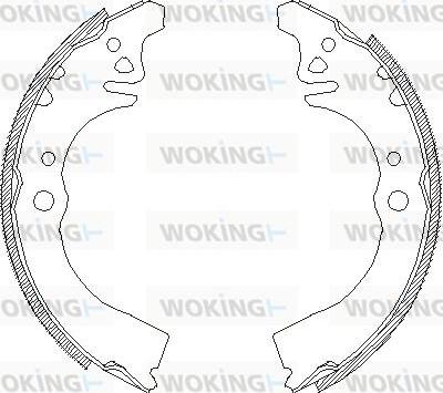 Woking Z4389.00 - Тормозные башмаки, барабанные unicars.by