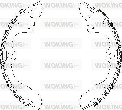 Woking Z4339.00 - Тормозные башмаки, барабанные unicars.by