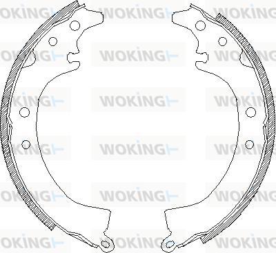 Woking Z4336.00 - Тормозные башмаки, барабанные unicars.by