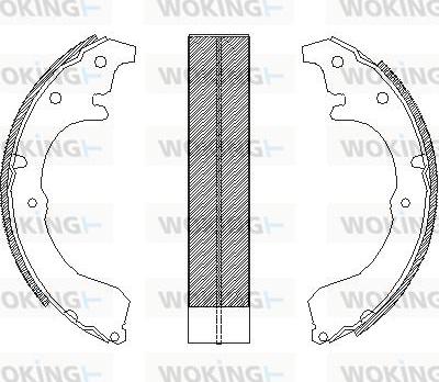 Woking Z4321.00 - Тормозные башмаки, барабанные unicars.by