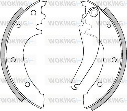 Woking Z4290.00 - Тормозные башмаки, барабанные unicars.by