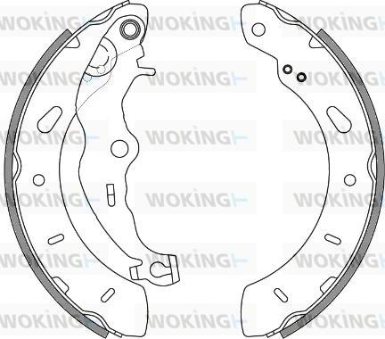 Woking Z4256.00 - Тормозные башмаки, барабанные unicars.by