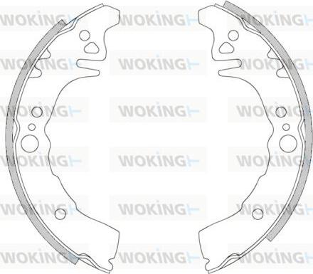 Woking Z4268.00 - Тормозные башмаки, барабанные unicars.by