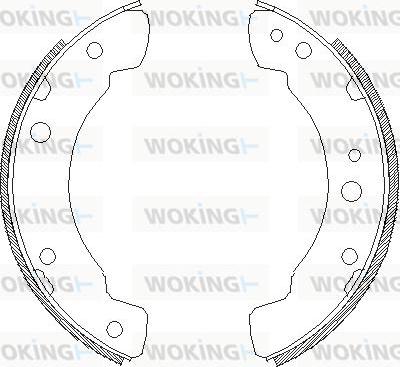 Woking Z4211.00 - Тормозные башмаки, барабанные unicars.by