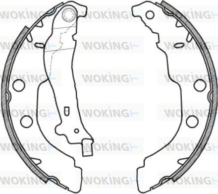 Woking Z4213.00 - Тормозные башмаки, барабанные unicars.by